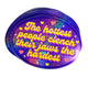 Holographic Glitter Sticker- Hottest Clench Jaws Retro Oval Sticker