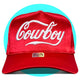 Coca-Cola Cowboy Satin 3D Embroidered Trucker Hat
