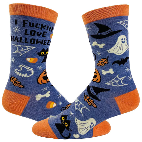 Women's I Fucking Love Halloween Socks