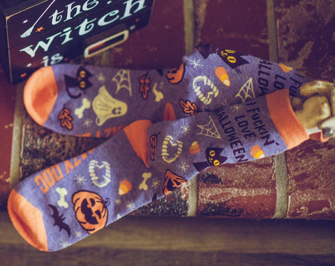 Women's I Fucking Love Halloween Socks