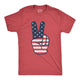 Peace Sign American Flag Men's T-Shirt