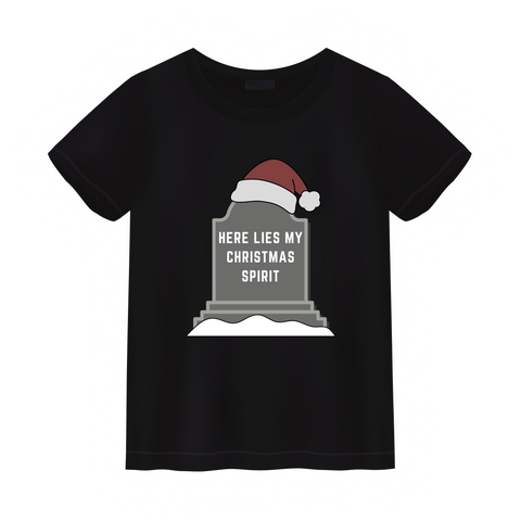 Here Lies My Christmas Spirit Unisex Shirt