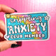Funny Mental Health Sticker Pack –  Holographic Waterproof Vinyl Decals – Discounted Bundle of Anxiety, Therapy & Trauma Humor