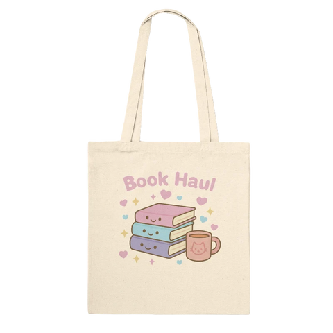 Kawaii Book Haul Tote Bag