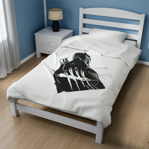 Velveteen Blanket – Plush Throw Cozy Fleece Blanket for Home Comfort