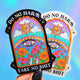 Do No Harm Take No Shit Vinyl Glitter Vinyl Sticker