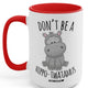 The Hippo Red Mug