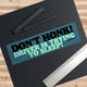 Don't Honk! Driver is Trying to Sleep!