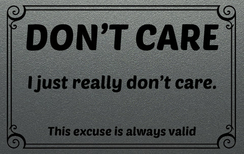 Don't Care Card