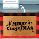 Merry Christmas Doormat with Trees