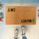 Naughty Nice Christmas Doormat