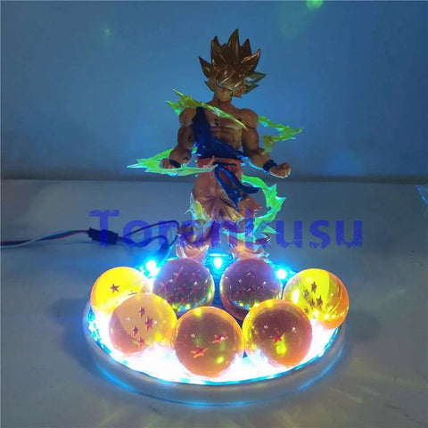 Dragon Ball Z Figure - Son Goku Toy With LED Display | Glowing Anime Collectible