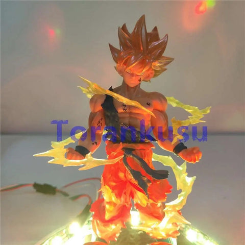 Dragon Ball Z Figure - Son Goku Toy With LED Display | Glowing Anime Collectible