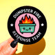 Dumpster Fire Response Team– Glitter Holographic Sticker