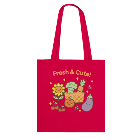 Kawaii Farmer's Market Tote Bag