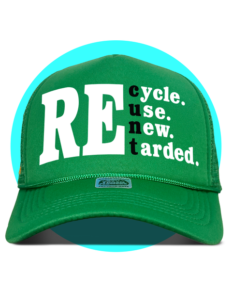 Earth Day Recycle Reuse Renew Trucker Hat