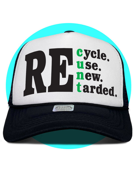 Earth Day Recycle Reuse Renew Trucker Hat