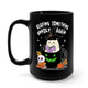 Reading Something Unholy Again Black Mug