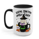 Reading Something Unholy Again Halloween Mug