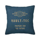 Fallout 4 Vault-Tec Logo Square Pillowcase, Decorative Cushion Cover, Polyester Throw Pillow Cover for Home Bedroom