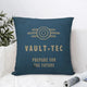 Fallout 4 Vault-Tec Logo Square Pillowcase, Decorative Cushion Cover, Polyester Throw Pillow Cover for Home Bedroom
