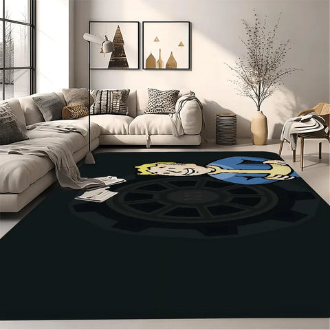 Fallout-Themed Floor Mat, Anti-Slip Bathroom Mat, Kids' Bedroom Doormat, Living Room Welcome Rug