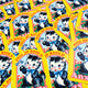 Full of Rage & Anxiety – Retro Cat Glitter Vinyl Sticker