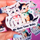Funny Vinyl Sticker – We Hate Your Baby – Sarcastic Cats Waterproof Dark Humor Decal
