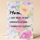 Funny Mom Card | I Turned Out Perfect | Mother’s Day Card | Gift for Mom