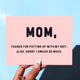 Funny Mom Card | Thanks for Putting Up With My Shit | Mother’s Day Card | Gift for Mom