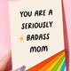 Funny Mom Card | Seriously Badass Mom | Mother’s Day Card | Gift for Mom