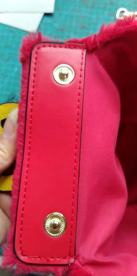 Furry Sad Bag | Faux Fur Medium Tote for Bold Style