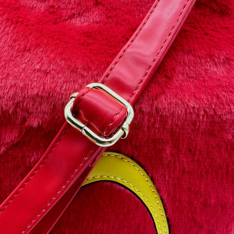 Furry Sad Bag | Faux Fur Medium Tote for Bold Style