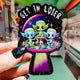 Get In Loser Space Aliens UFO Sticker