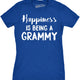 Funny Heather Royal Happiness Is Being A Grammy Womens T Shirt Nerdy Mother's Day Grandmother Tee