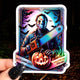 Halloween Screams Tarot Card Holographic Sticker