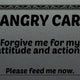 Hangry Excuse Card