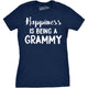 Funny Navy Happiness Is Being A Grammy Womens T Shirt Nerdy Mother's Day Grandmother Tee