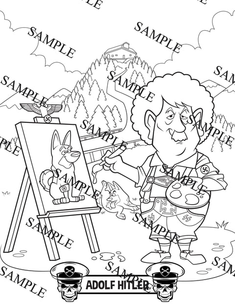 "Happy Little Dictators" Adult Coloring Book