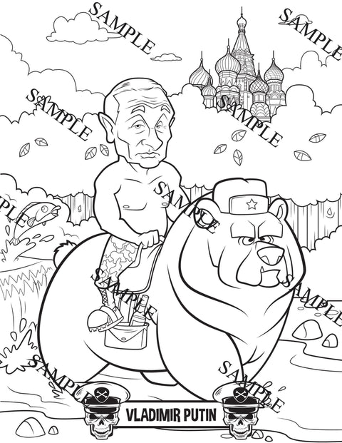 "Happy Little Dictators" Adult Coloring Book