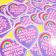 Have You Considered – Funny Heart Rainbow Glitter Vinyl Sticker