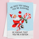 He Sees You When You’re Sleeping Card – Funny Santa Christmas Greeting Card