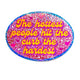 Holographic Glitter Oval Sticker – Hit the Curb Hardest Sticker