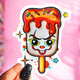 Horror Icecream Pop Halloween Sticker