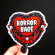 Horror Babe Glitter Vinyl Halloween Vinyl Sticker