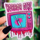 Horror Girl Halloween Sticker