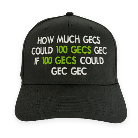 How Much Gecs Embroidered Hat