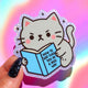 Funny Angry Cat Sticker – How to Say Fuck You in a Nice Way – Angry Kitty -Holographic Vinyl Sticker
