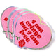 Holographic Glitter Heart Sticker – I Am Cringe But I Am Free Vinyl Sticker