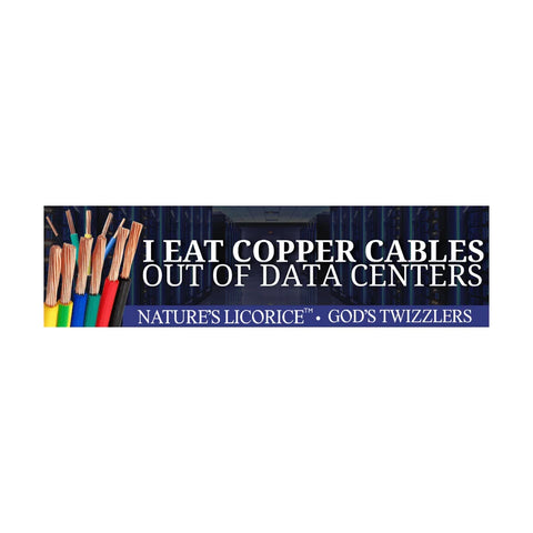 I Eat Copper Cables (Nature's Licorice TM) | 3 Design Options (Utility Pole, Data Centers, or Flock Cameras)